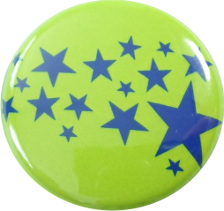Stars Button green blue